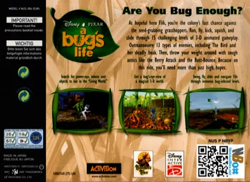 Bug's Life, A (Europe) box cover back